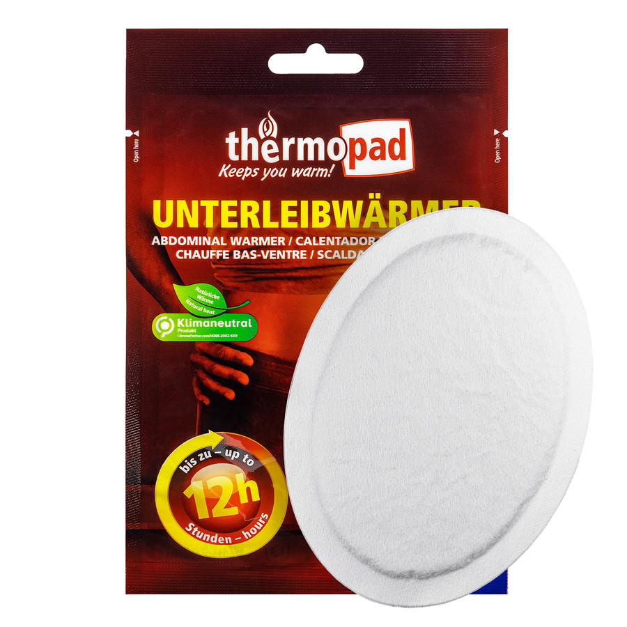 Thermopad Unterleibwaermer Verpackung und Pad