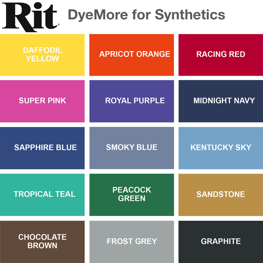 Rit-DyeMore-for-Synthetics-Color Chart
