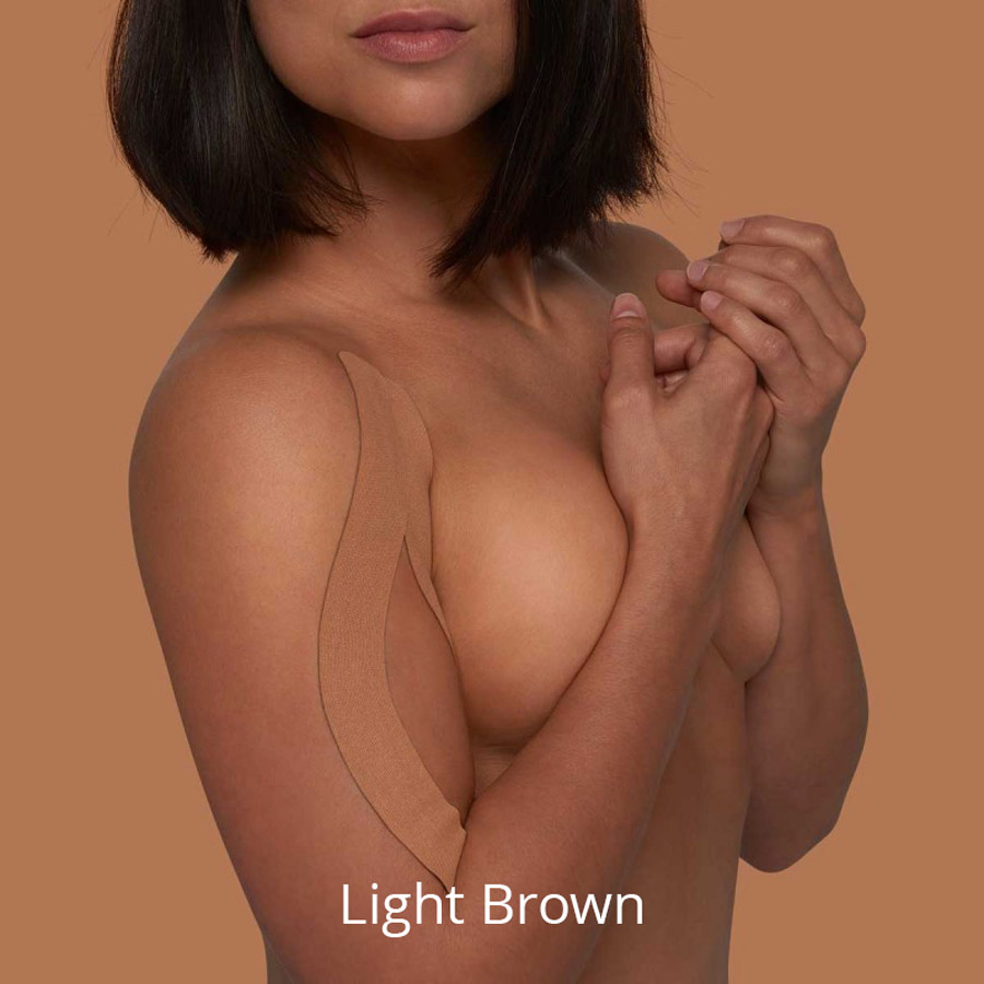 5 Hautfarben Brust-Intim-Kinesio Tape - K-Tape MySkin Light Brown