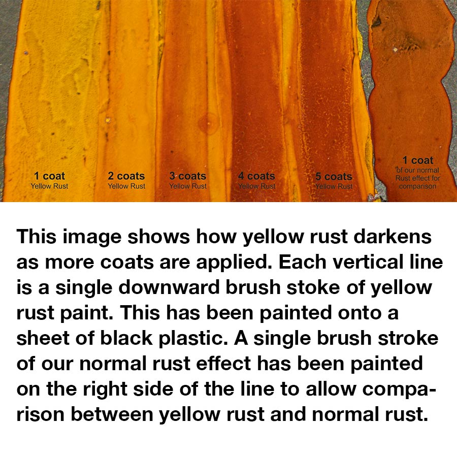 Gelber Rost Effekt Farbe 25ml - Dirty Down