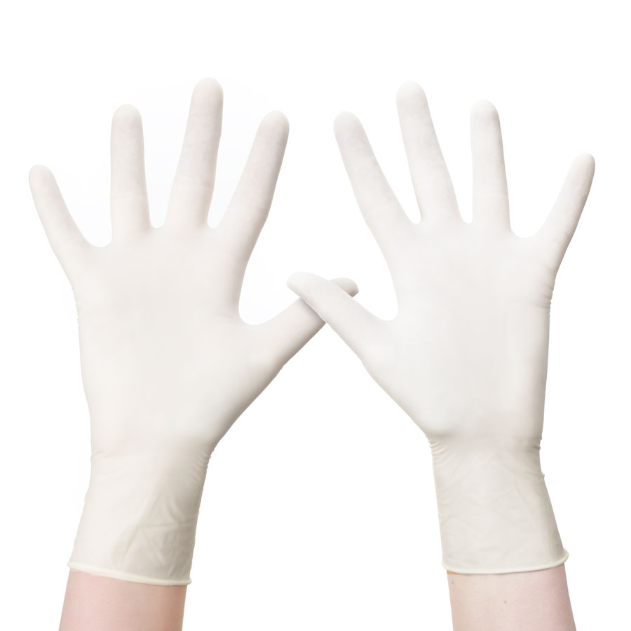 Latexhandschuhe (Puderfrei) - 2 Hände