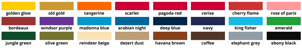 Dypro-Dylon Universal-Color / Multipurpose Farbkarte - Nuancier - Colour Chart