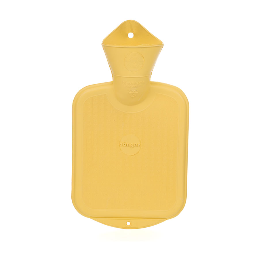 Sänger - 0,8 L Gummi-Wärmflasche Gelb