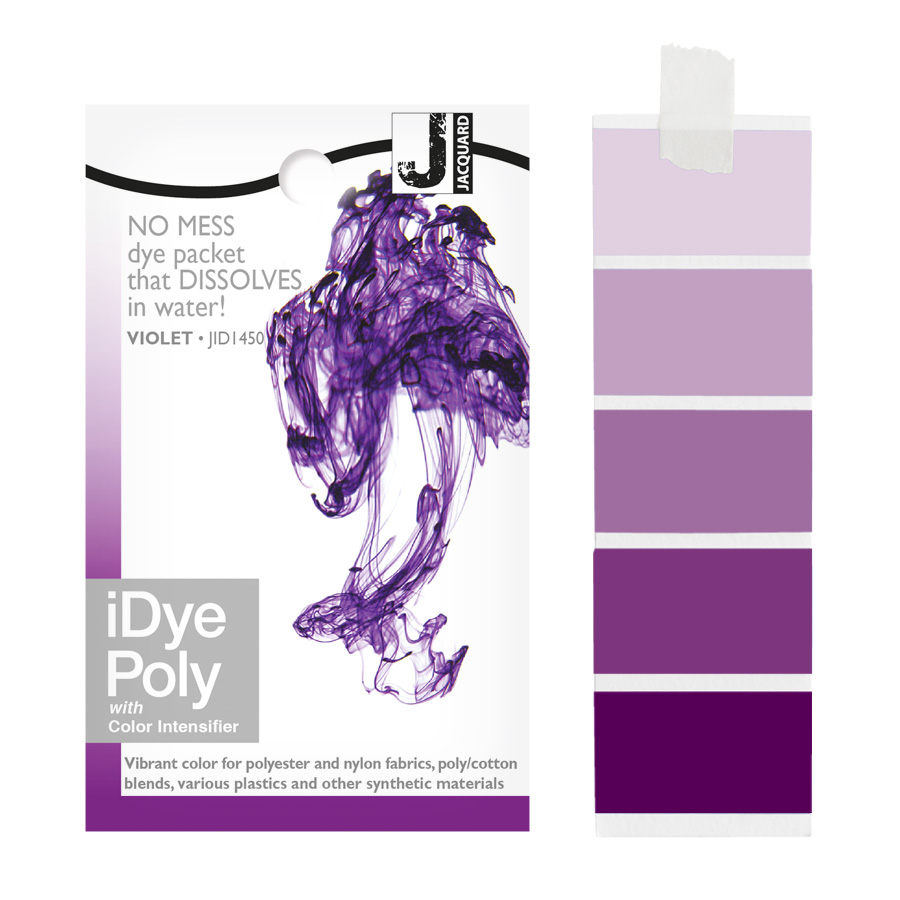 Jacquard-iDye-Poly-violet-450, iDye Poly Textilfarbe, Polyester intensiv färben, Polyamid färben, Stoff färben, Polyesterfarbe, Ritdye, Jacquard, Marabu, Simplicol, Färbefarbe, Stretch, Nylon8, Nylon 8, Universalcolor, universaldylon