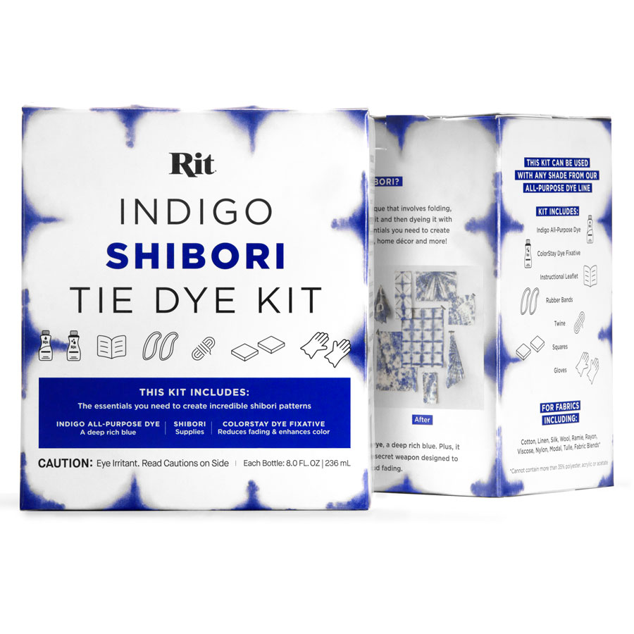 Rit Indigo Shibori Tie Dye Kit Indigoblau Färbeset