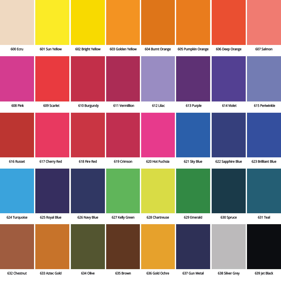 Farbkarte Acid Dye - Textilfarbe für Wolle & Seide - Jacquard