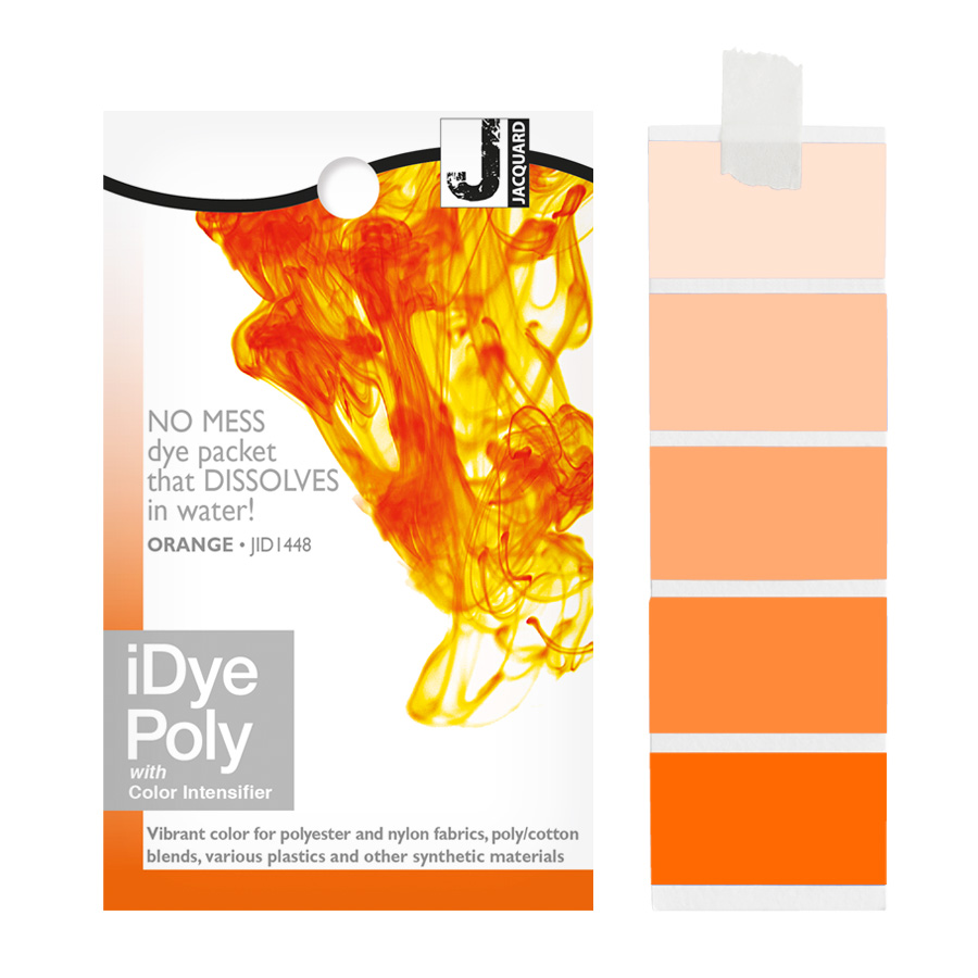 Jacquard-iDye-Poly-orange-448, iDye Poly Textilfarbe, Polyester intensiv färben, Polyamid färben, Stoff färben, Polyesterfarbe, Ritdye, Jacquard, Marabu, Simplicol, Färbefarbe, Stretch, Nylon8, Nylon 8, Universalcolor, universaldylon