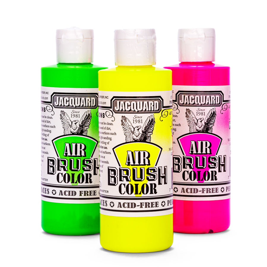 Jacquard Airbrush Color - Fluoreszierende Farben