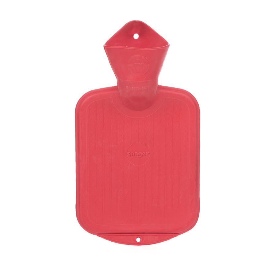 Sänger - 0,8 L Gummi-Wärmflasche Rot