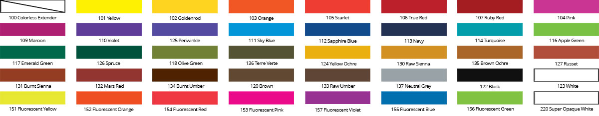 Farbkarte / Colour Chart / Nuancier: Jacquard Textile Color