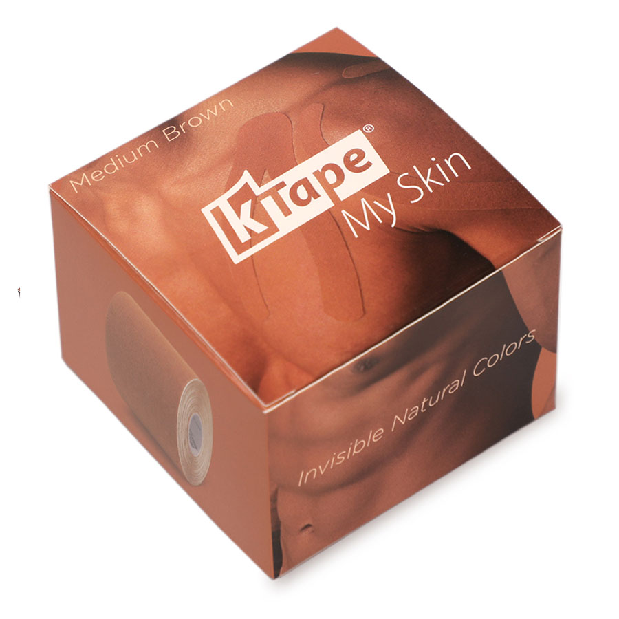 5 Hautfarben Brust-Intim-Kinesio Tape - K-Tape MySkin Verpackung Medium Brown