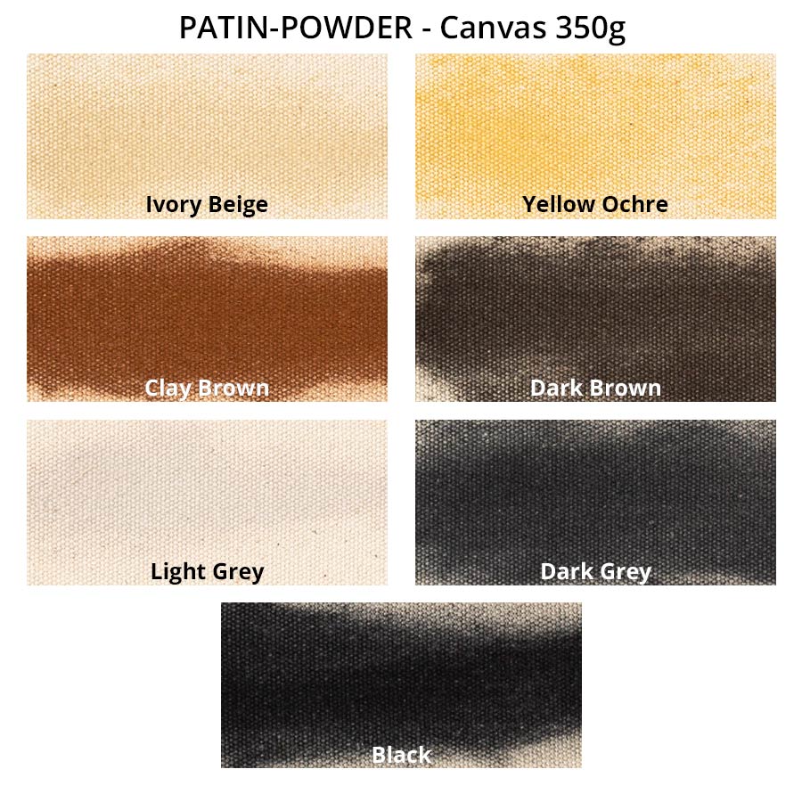 PATIN-POWDER-PACK- Patinierpuder - Farbkarte auf Canvas