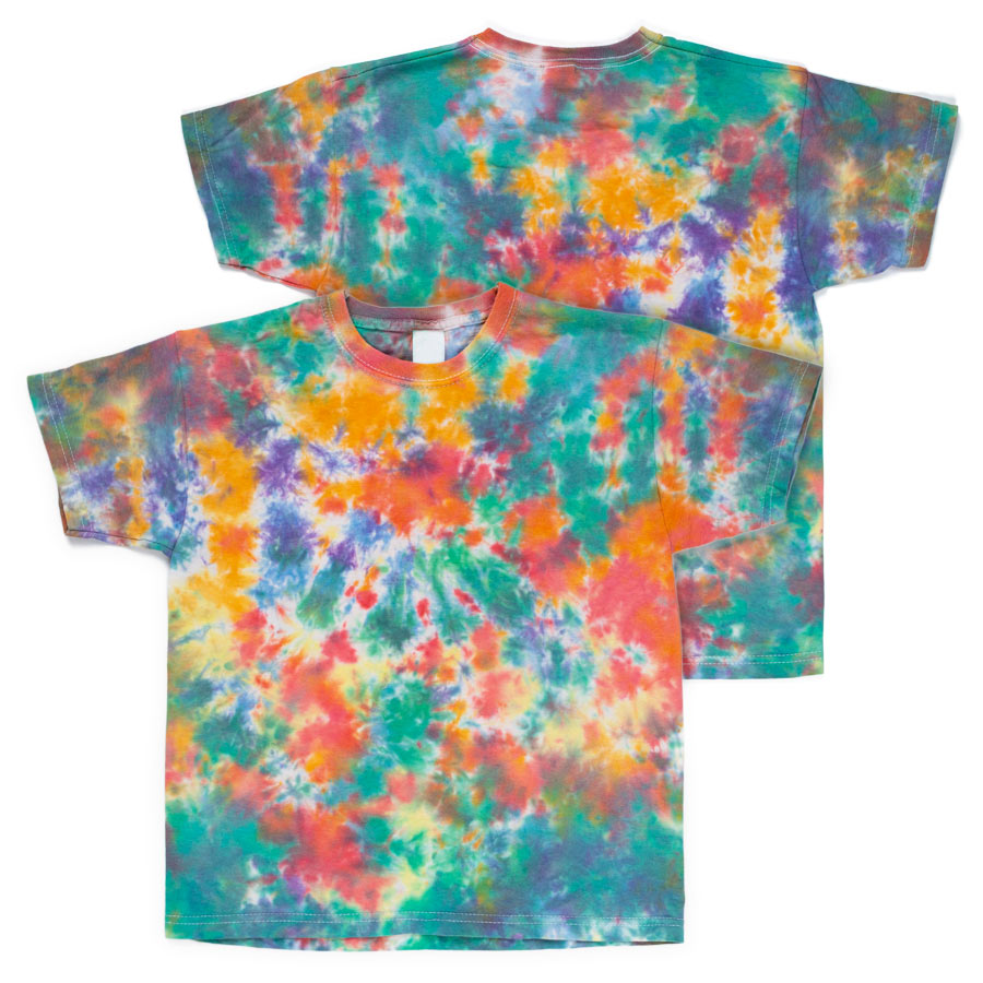 Tie-Dye Batik Set: XL Rainbow - Shirt 2