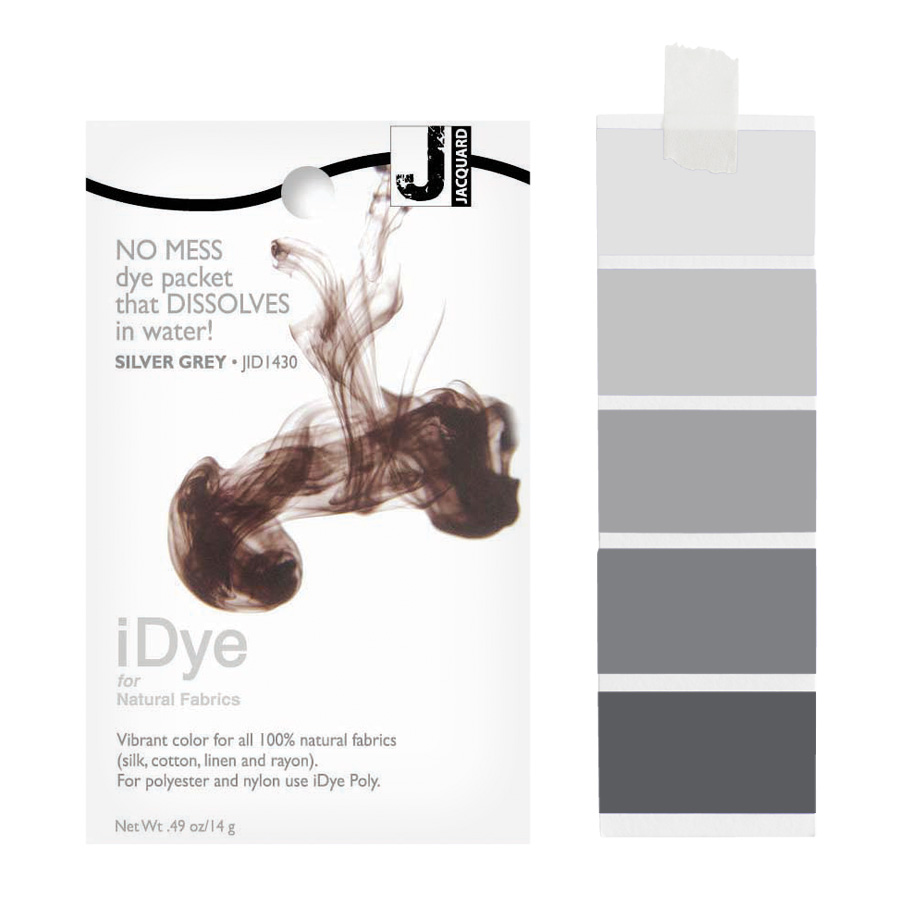 Jacquard-iDye-Natural-silver grey-430, iDye Natural Textilfarbe, Naturfasern intensiv färben, Seide färben, Wolle färben, Naturfarbe, Baumwolle färben, Ritdye, Jacquard, Marabu, Simplicol, Färbefarbe, Stretch, Nylon8, Nylon 8, Universalcolor, universaldyl