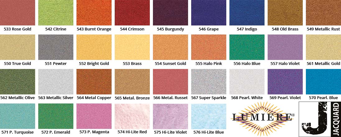 Lumiere Colour Chart - Jacquard by PATIN-A