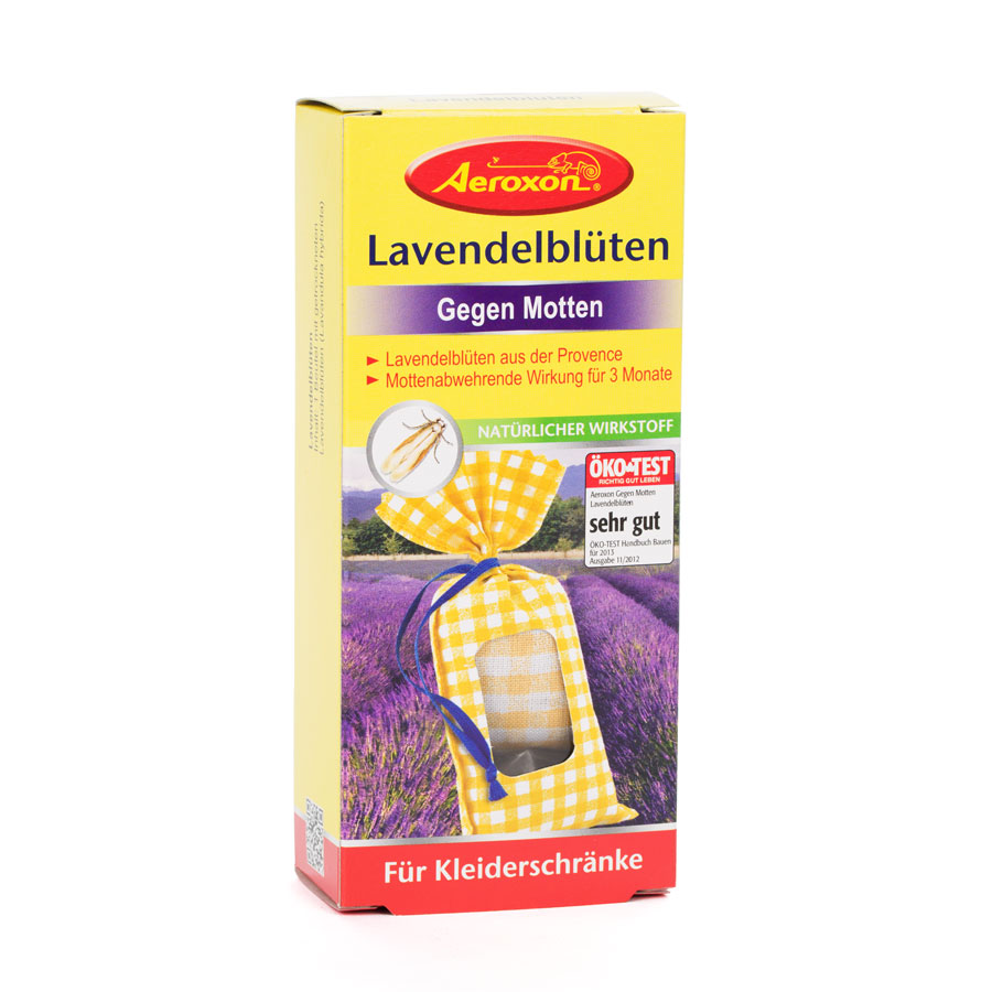 Aeroxon - Lavendelblüten-Beutel gegen Motten - Verpackung