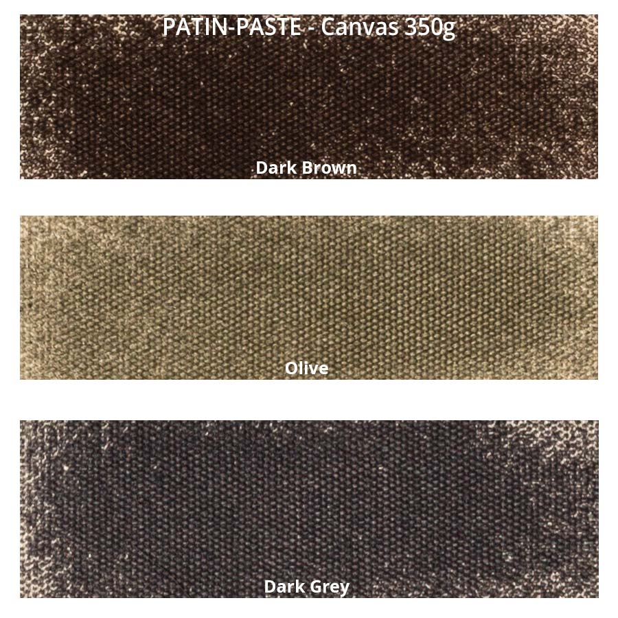 PATIN-PASTE 3er SET - Dunkle Farben - Farbkarte auf Canvas
