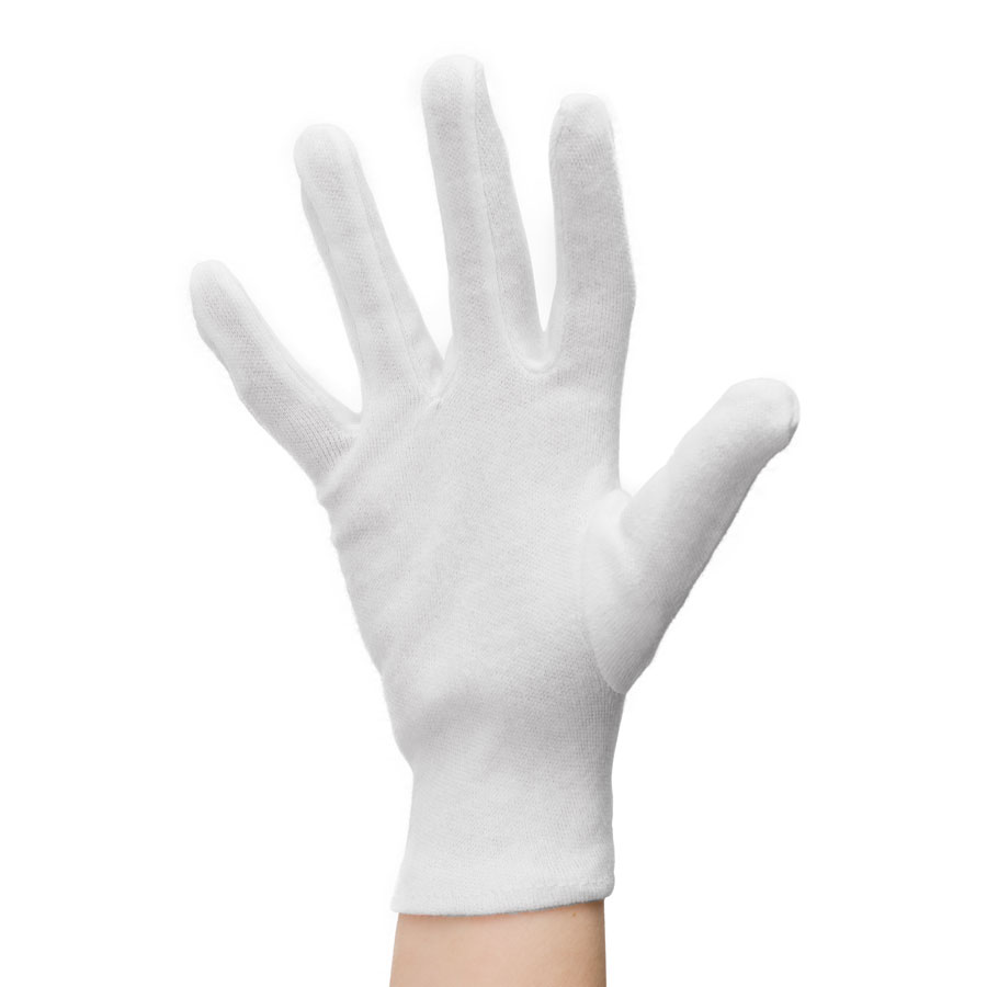 Baumwoll-Trikot Handschuhe - 1 Hand
