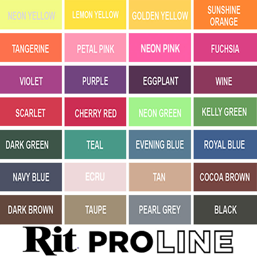 Rit ProLine Farbkarte - Nunacier - Color Chart PATINA