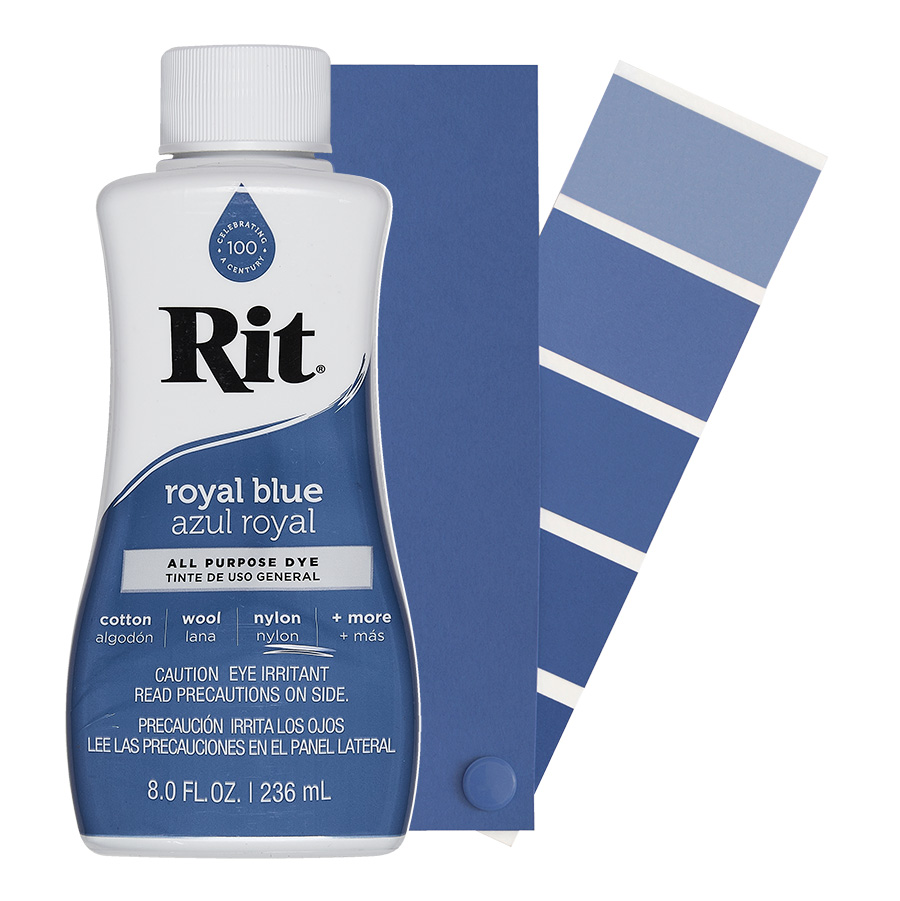 royal blue Rit All-Purpose Dye, universal textile dye, 39 intensive shades - dye sneakers, dye t-shirt, dye cotton, dye polyamide, dye nylon, Rit dye, Jacquard, Marabu, Simplicol