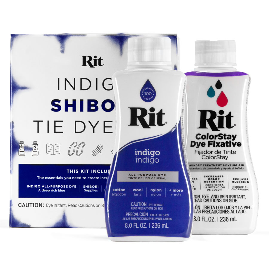 Rit Indigo Shibori Tie Dye Kit Kit de teinture bleu indigo