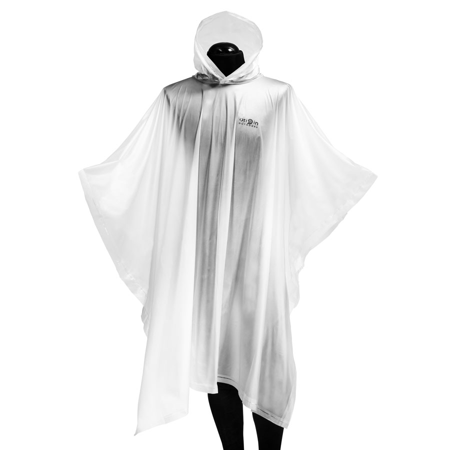 Poncho White Origin Weather protection Waterproof foldable semi transparent 