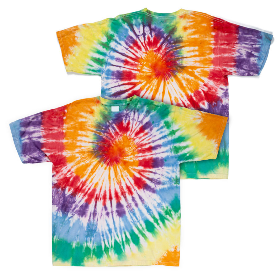 Tie-Dye Batik Set: XL Rainbow - Shirt 6