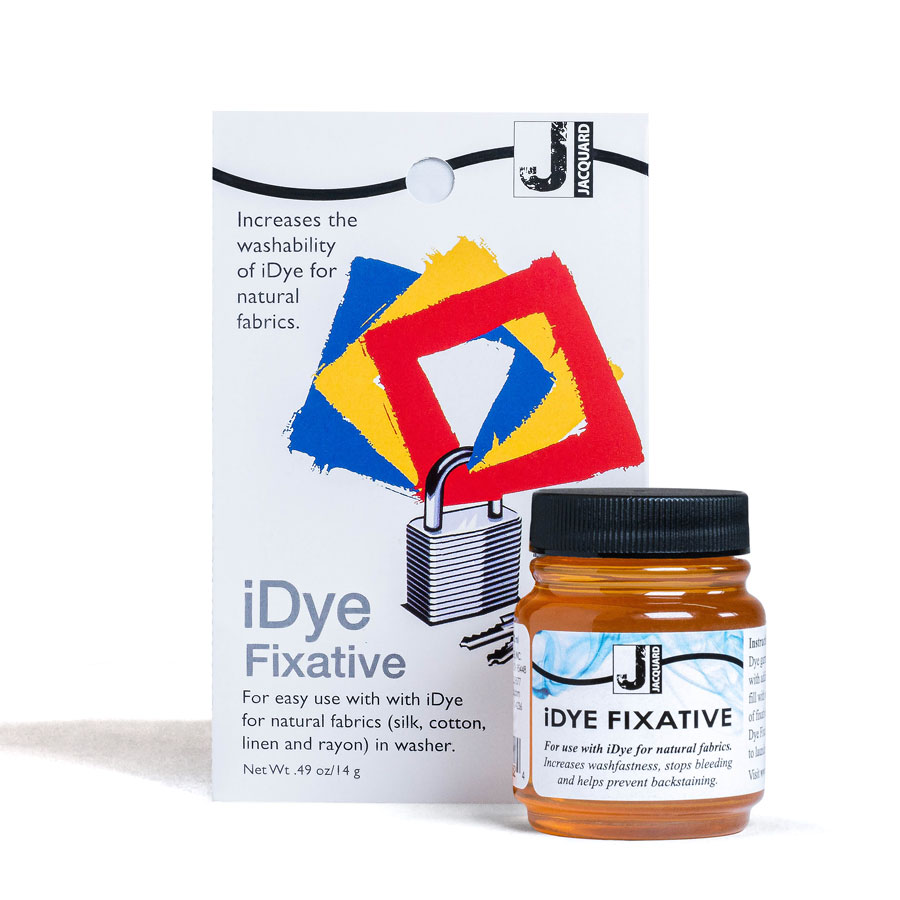 Textile dye fixative iDye Natural Fixative with a small container
