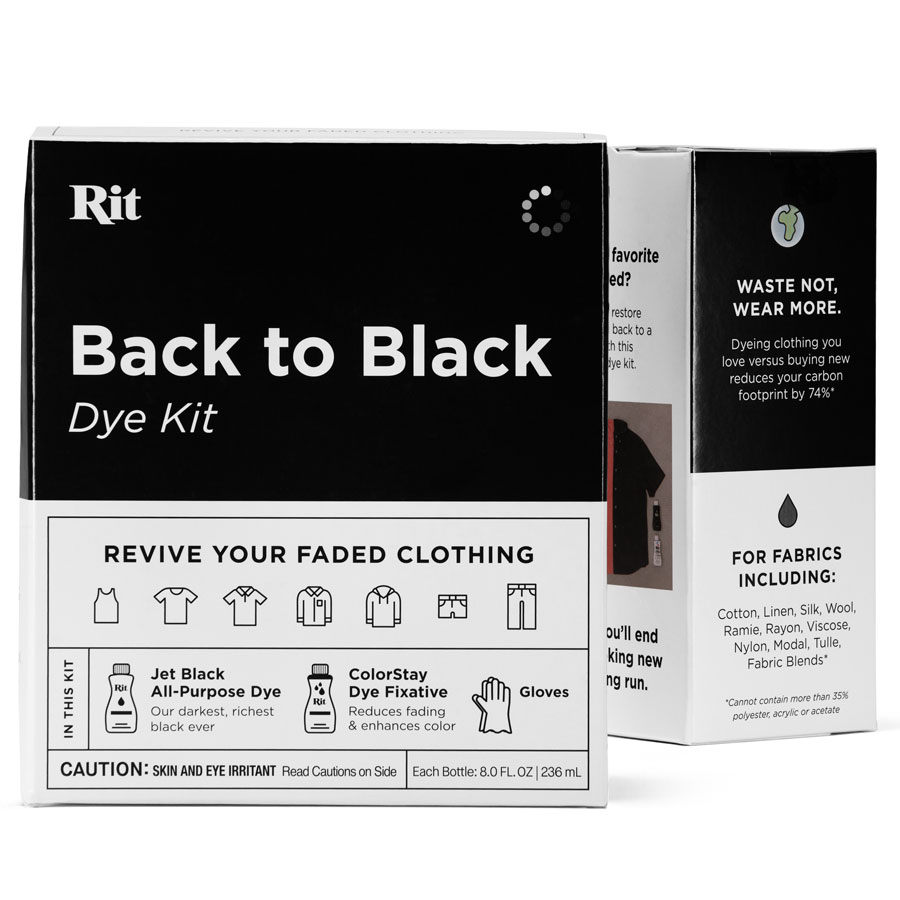 Rit Back to Black Dye Kit Black dye kit