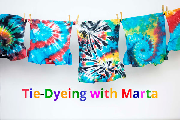 Tie Dye Batik: Dyeing Rainbow Spirals