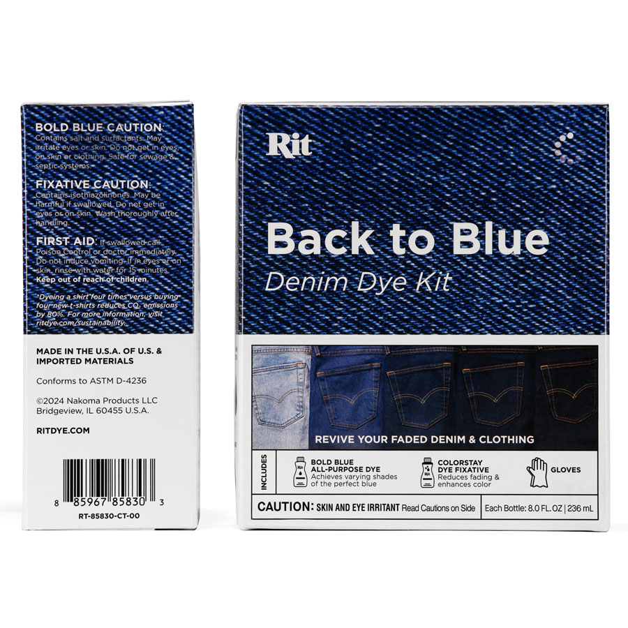 Rit Back to Blue Dye Kit Blau Färbeset Denim Jeans