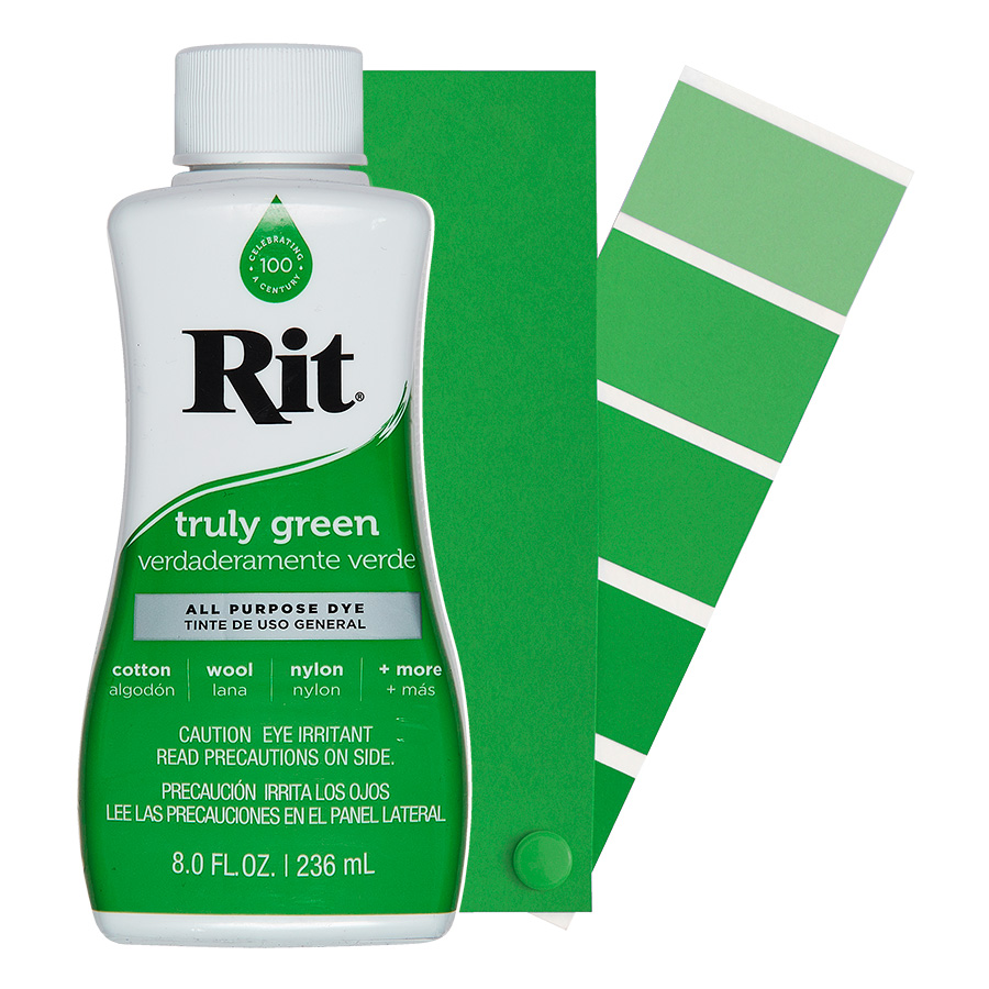 truly green Rit All-Purpose Dye, universal textile dye, 39 intensive shades - dye sneakers, dye t-shirt, dye cotton, dye polyamide, dye nylon, Rit dye, Jacquard, Marabu, Simplicol