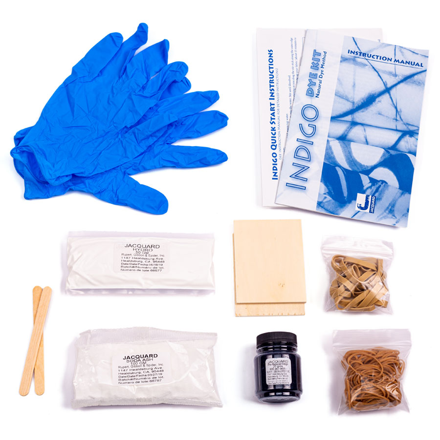 Indigo Tie Dye Kit - Inhalt der Packung