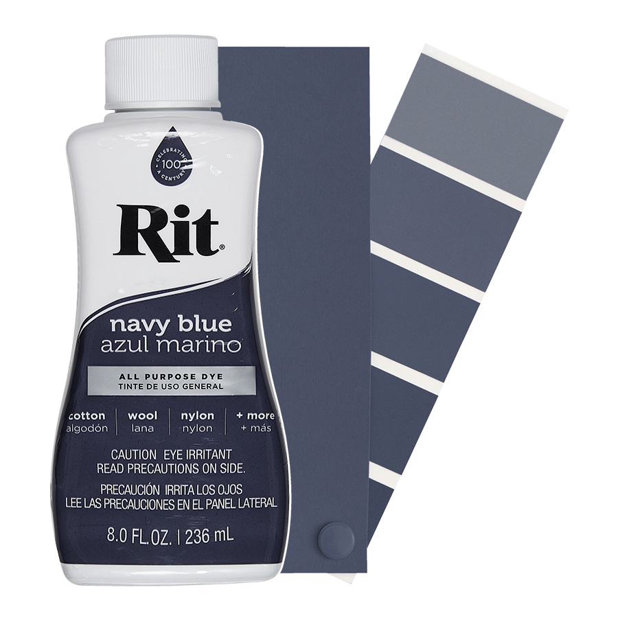 navy blue Rit All-Purpose Dye, universal textile dye, 39 intensive shades - dye sneakers, dye t-shirt, dye cotton, dye polyamide, dye nylon, Rit dye, Jacquard, Marabu, Simplicol